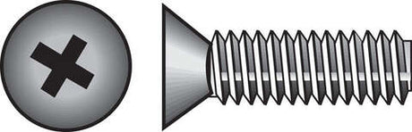 HILLMAN No. 1/4-20 X 3/4 in. L Phillips Flat Head Zinc-Plated Steel Machine Screws 100 pk
