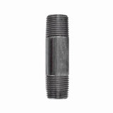 STZ Industries 3/8 in. MIP each X 3/8 in. D MIP Black Steel 3 in. L Nipple, Pack of 5