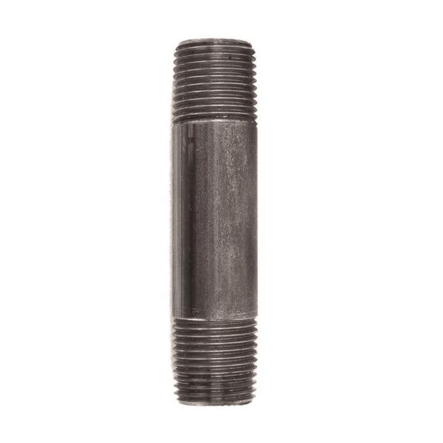 STZ Industries 1/2 in. MIP each X 1/2 in. D MIP Black Steel 3-1/2 in. L Nipple, Pack of 5