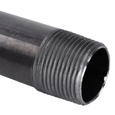 STZ Industries 1/2 in. MIP each X 1/2 in. D MIP Black Steel 3-1/2 in. L Nipple, Pack of 5