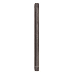 STZ Industries 1/2 in. MIP each X 1/2 in. D MIP Black Steel 12 in. L Nipple