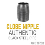 STZ Industries 1 in. MIP each X 1 in. D MIP Black Steel Close Nipple, Pack of 5