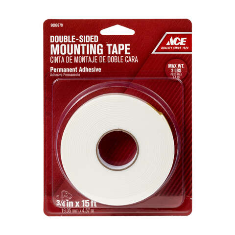 Ace 180 in. L X 3/4 in. W Double-Sided Mounting Tape