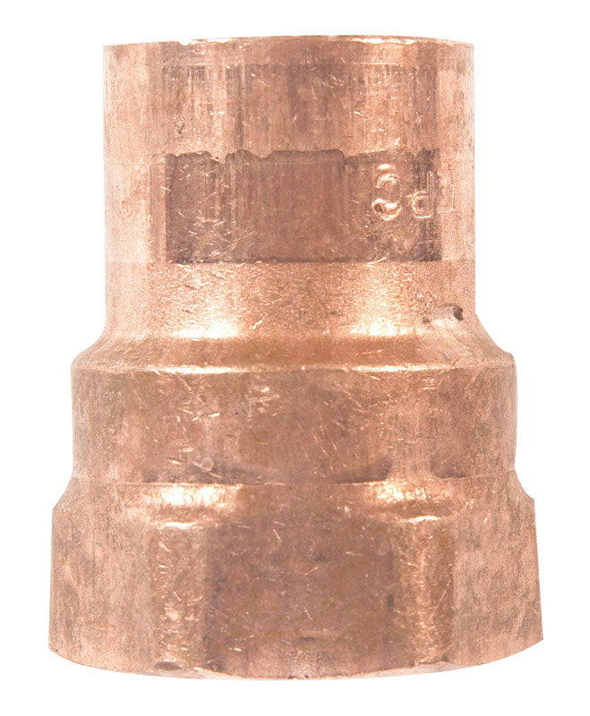 NIBCO 1/2 in. Copper X 1/2 in. D FPT Copper Pipe Adapter 1 pk, Pack of 25