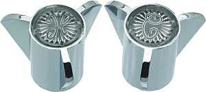 Danco 88084 Faucet Handle, Knob, Specifications: 2.64 in OD, 1-3/8 in Dia Base, Zinc, Chrome Plated