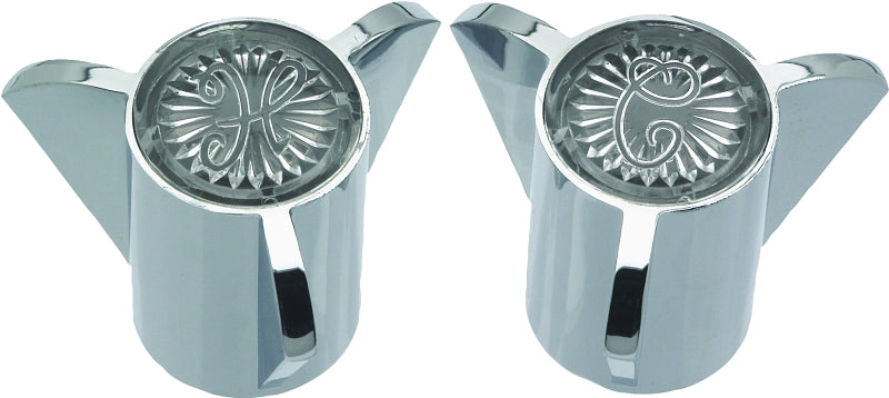 Danco 88084 Faucet Handle, Knob, Specifications: 2.64 in OD, 1-3/8 in Dia Base, Zinc, Chrome Plated