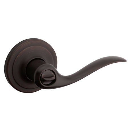 Kwikset Signature Series 730TNL 11P CP Privacy Lever, Thumbturn Lock, Venetian Bronze, Zinc, Residential, 2 Grade