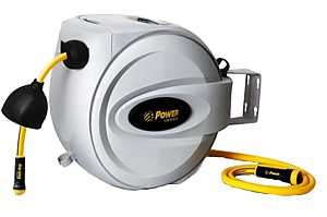 Power Jet BL-GW050 Retractable Power Hose Reel, 5/8 in Hose, 50 ft L Hose