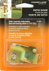 Prime-Line D 1584 Roller Assembly, 1-1/4 in Dia Roller, 5/16 in W Roller, Steel, 1-Roller, F-Tab Mounting