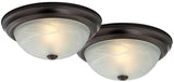 Boston Harbor F51WH02-1006-ORB Flush-Mount Ceiling Fixture, 120 V, 60 W, CFL Lamp, Bronze Fixture, Pack of 2