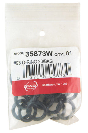 Danco 13/16 in. D X 9/16 in. D #93 Rubber O-Ring 20 pk