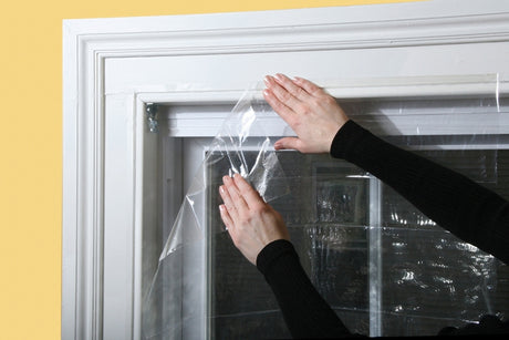 Frost King V73/9H Indoor Shrink Window Kit, 42 in W, 0.75 mil Thick, 5.2 ft L, Plastic, Clear, 9/PK