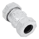 STZ Industries 1/2 in. Compression X 1/2 in. D Compression Galvanized Malleable Iron 3 in. L Couplin