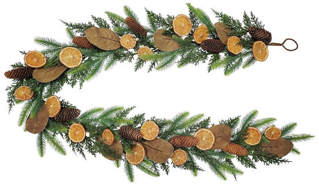 Puleo Asia Limited 312-4460-G6/10 Classic Fall Garland, 63 Tips, 6 ft, Pack of 6