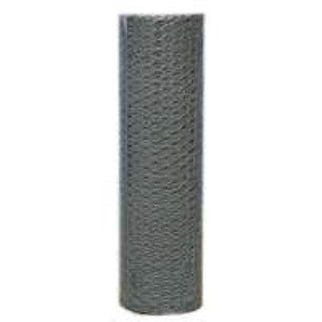 Jackson Wire 12 08 68 15 Avery Hex Netting, 150 ft L, 24 in W, 22 ga Gauge, Hexagonal Mesh, 1/2 in Mesh, Galvanized