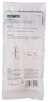 ProSource H61-Z010-PS Light-Duty Door Stop, 3/4" in Dia Base, 3 in Projection, Plastic & Steel, Polished Brass