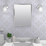 Zenna Home 20-1/8 in. H X 16-1/8 in. W X 3.25 in. D Rectangle Medicine Cabinet