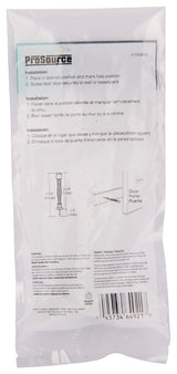 ProSource H61-Z018-PS Light-Duty Door Stop, 3/4" in Dia Base, 3 in Projection, Plastic & Steel, White