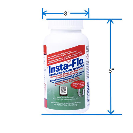 Insta-Flo Crystals Drain Cleaner 1 lb
