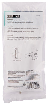 ProSource H61-Z013-PS Light-Duty Door Stop, 3/4" in Dia Base, 3 in Projection, Plastic & Steel, Satin Nickel