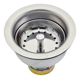 Ace 4-1/2 in. D Chrome Silver Stainless Steel Sink Strainer