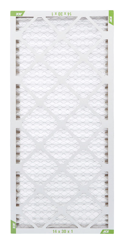 Ace 14 in. W X 30 in. H X 1 in. D Synthetic 8 MERV Pleated Air Filter 1 pk, Pack of 12
