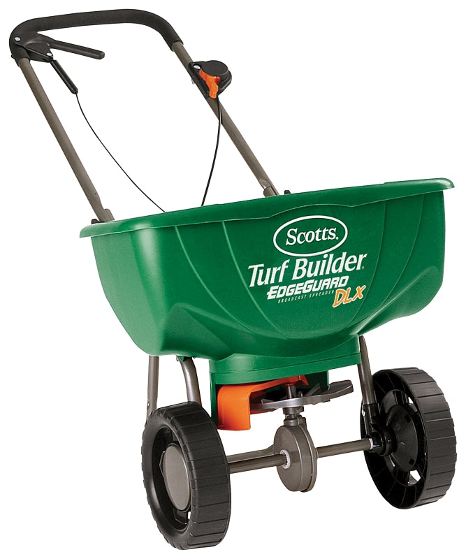 Scotts 76232 Broadcast Spreader, 10,000 sq-ft Coverage Area, High Traction Wheel