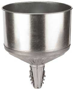 LubriMatic 75-008 Funnel, 8 qt, Galvanized Steel, 11-1/2 in H