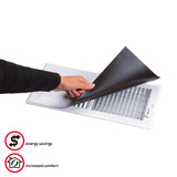 Deflect-O Jordan 15 in. H X 8 in. W 1-Way White ABS Plastic Magnetic Vent Cover, Pack of 6