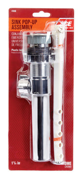 Ace 1-1/4 in. Chrome on ABS Plastic Pop Up Assembly