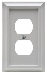 Amerelle Deerfield Series 2040DW Wallplate, Wood, White, Pack of 4