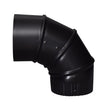 Imperial 3 in. D X 3 in. D Adjustable 90 deg Galvanized Steel Stove Pipe Elbow, Pack of 4