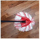 O-Cedar EasyWring 170500 Deep Clean Mop Head Refill, Microfiber, Red/White
