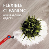 O-Cedar Flex & Catch 172148 Dusting Kit, Polyester Head, Plastic Handle, 3 ft L Handle