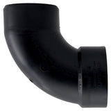 Charlotte Pipe 3 in. Hub X 3 in. D Spigot ABS 90 Degree Elbow