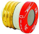 Bussmann TL-20 Plug Fuse, 20 A, 125 V, 10 kA Interrupt, Plastic Body, Time Delay Fuse, Low Voltage