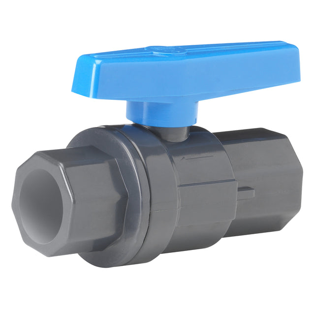 Homewerks 1-1/4 in. PVC Slip Ball Valve Full Port Quarter-Turn Lever For Non-Potable Water
