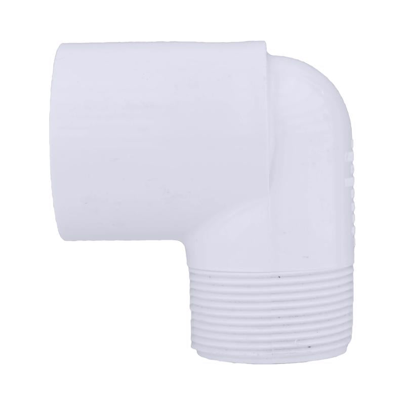 Charlotte Pipe Schedule 40 1-1/2 in. Slip X 1-1/2 in. D MPT PVC 90 Degree Street Elbow 1 pk