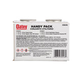 Oatey Handy Pack Clear/Purple Primer and Cement For PVC 4 oz