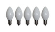 Santas Forest 25781 LED Filament Retro Replacement Bulb, Opaque, C7, White