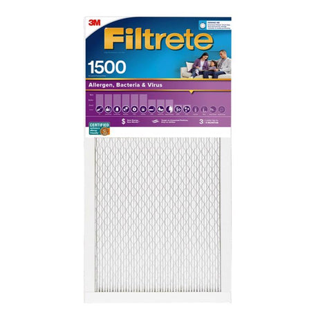 Filtrete 16 in. W X 20 in. H X 1 in. 1500 MPR Pleated Allergen Air Filter 1 pk, Pack of 4