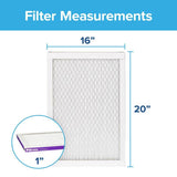 Filtrete 16 in. W X 20 in. H X 1 in. 1500 MPR Pleated Allergen Air Filter 1 pk, Pack of 4