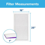Filtrete 16 in. W X 25 in. H X 1 in. 1500 MPR Pleated Allergen Air Filter 1 pk, Pack of 4