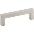 Hardware Resources K7063SN-2 Cabinet Pull, 3-3/8 in L Handle, 1-1/8 in H Handle, 1-1/8 in Projection, Zinc, Satin Nickel