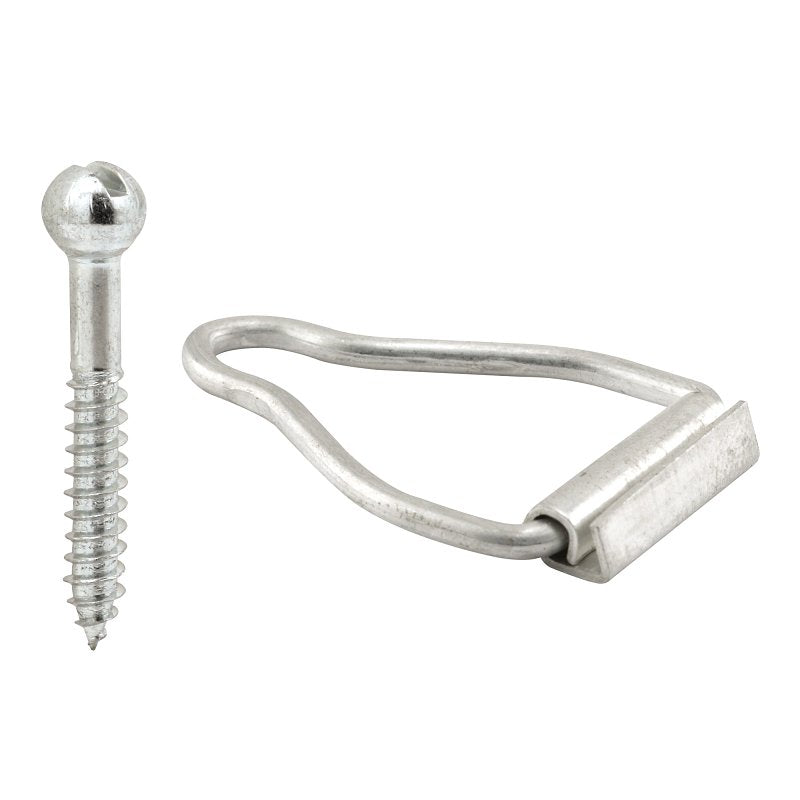 Prime-Line PL 14658 Spline Channel Bail Latch, Aluminum, Mill, Silver