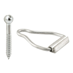 Prime-Line PL 14658 Spline Channel Bail Latch, Aluminum, Mill, Silver