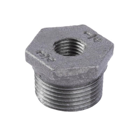 STZ Industries 3/4 in. MIP each X 1/4 in. D FIP Black Malleable Iron Hex Bushing