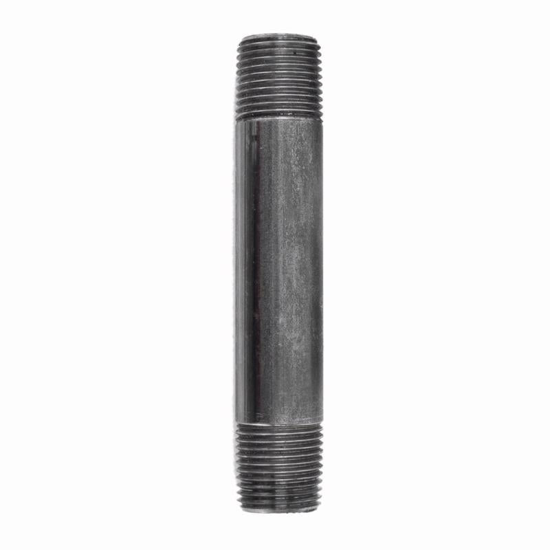 STZ Industries 1/4 in. MIP each X 1/4 in. D MIP Black Steel 4-1/2 in. L Nipple, Pack of 5
