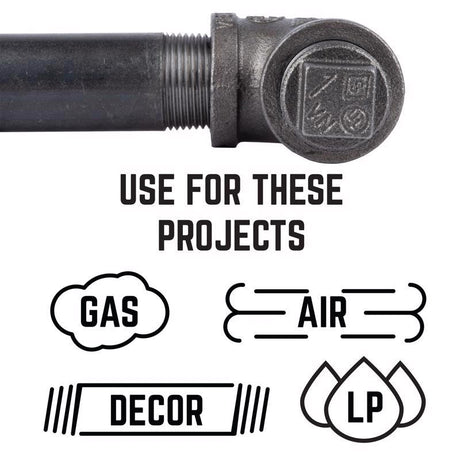 STZ Industries 1/8 in. MIP each Black Malleable Iron Plug