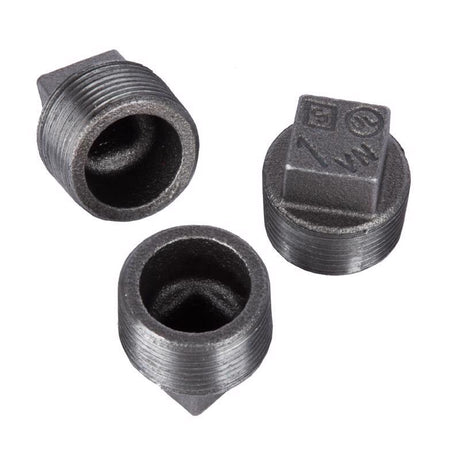 STZ Industries 1/8 in. MIP each Black Malleable Iron Plug